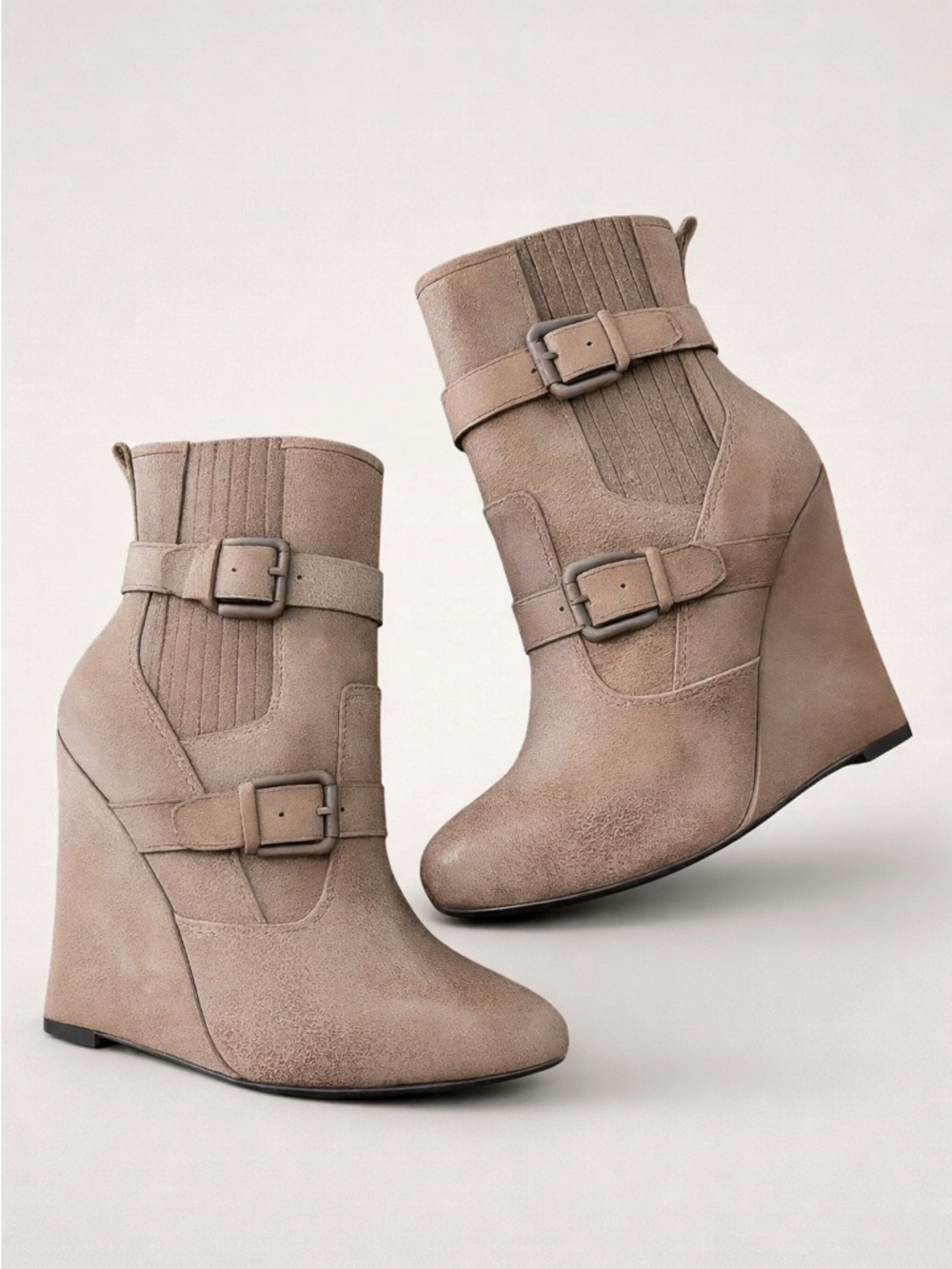 Joie Love Me Two Times Leather Wedge Bootie